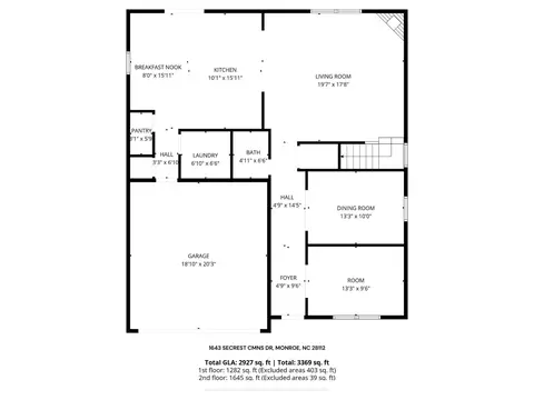 Floorplan - 1643 Secrest Commons Dr, Monroe, NC 28112 photo 1 of 2