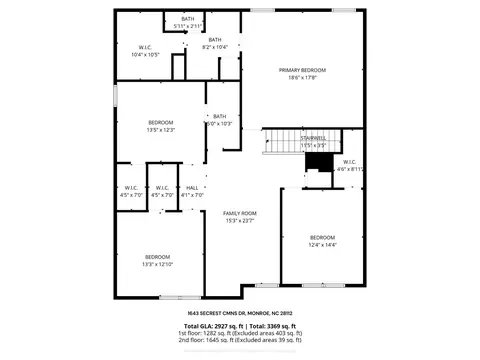 Floorplan - 1643 Secrest Commons Dr, Monroe, NC 28112 photo 2 of 2