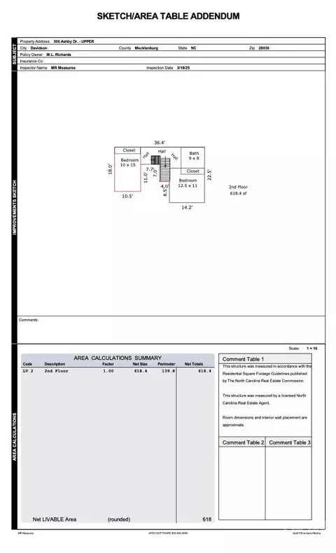 Floorplan - 306 Ashby Dr, Davidson, NC 28036 photo 2 of 2