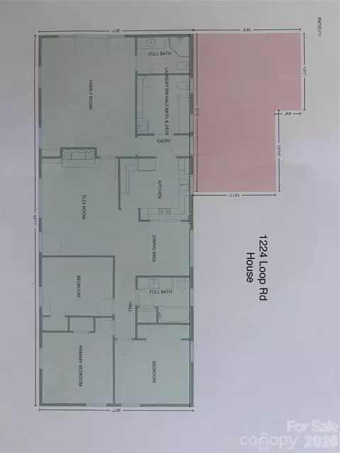 Floorplan - 1224 Loop Rd, Hookerton, NC 28538 photo 2 of 4