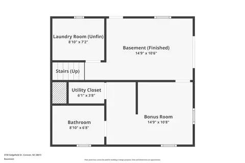 Floorplan - 3730 Sedgefield Dr, Conover, NC 28613 photo 2 of 4