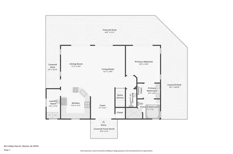 Floorplan - 80 E Valley View Dr, Marion, NC 28752 photo 2 of 3