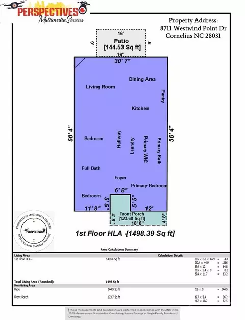Floorplan - 8711 Westwind Point Dr, Cornelius, NC 28031 photo 1 of 2
