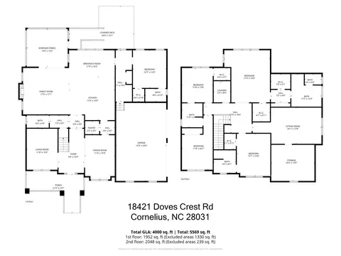 Floorplan - 18421 Doves Crest Rd, Cornelius, NC 28031 photo 1 of 1