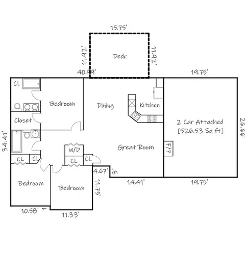 Floorplan - 2000 Summerfield Cir, Conover, NC 28613 photo 1 of 1