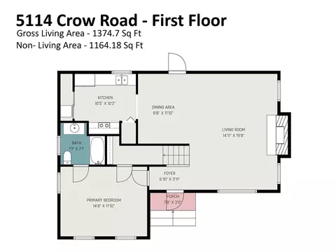 Floorplan - 5114 Crow Rd, Monroe, NC 28112 photo 1 of 5