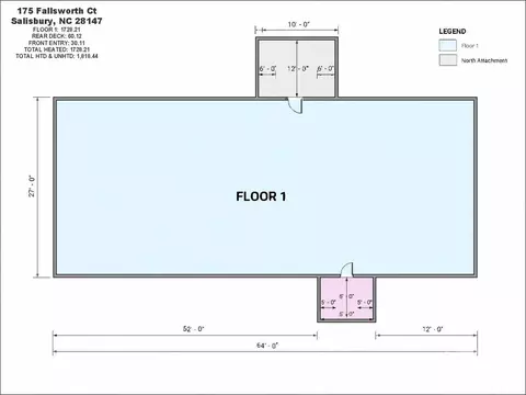 Floorplan - 175 Fallsworth Ct, Salisbury, NC 28147 photo 1 of 1