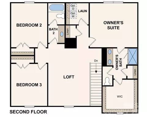Floorplan - 2701 Blue Sky Meadows Dr, Monroe, NC 28110 photo 2 of 2