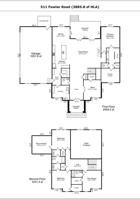 Floorplan - 511 Fowler Rd, Monroe, NC 28110 photo 1 of 1