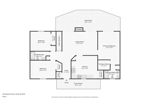 Floorplan - 48 Chambers View Dr, Clyde, NC 28721 photo 2 of 3