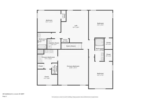 Floorplan - 455 Saddlebred Ln, Locust, NC 28097 photo 1 of 3