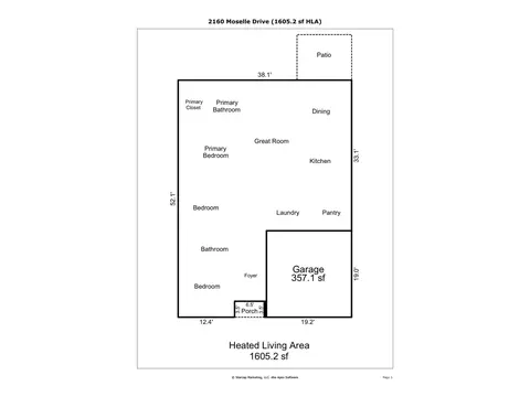Floorplan - 2160 Moselle Dr, Monroe, NC 28110 photo 1 of 1