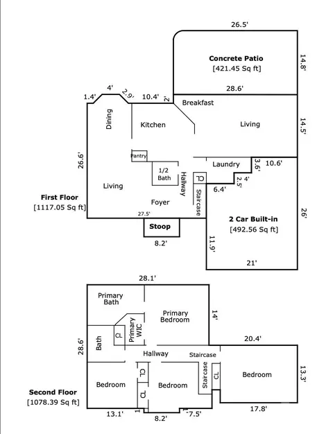 Floorplan - 19942 Scanmar Ln, Cornelius, NC 28031 photo 1 of 1