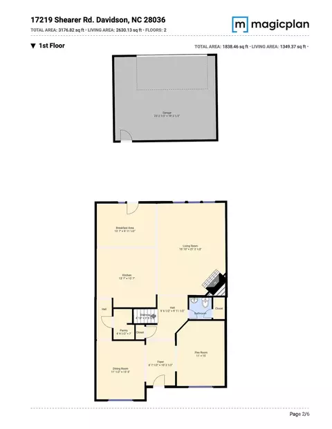 Floorplan - 17219 Shearer Rd, Davidson, NC 28036 photo 1 of 2