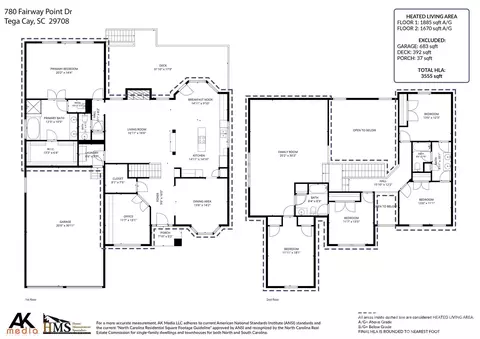 Floorplan - 780 Fairway Point Dr, Tega Cay, SC 29708 photo 1 of 1