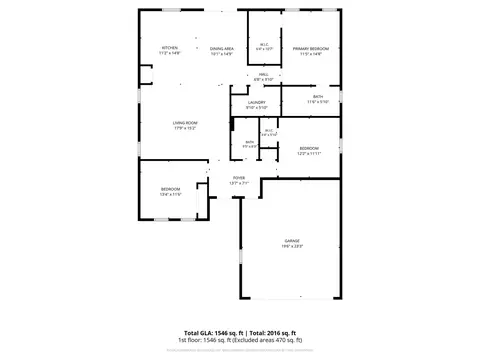 Floorplan - 982 Pemberley St, Lancaster, SC 29720 photo 1 of 1