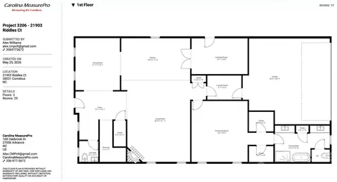 Floorplan - 21903 Riddles Ct, Cornelius, NC 28031 photo 1 of 2