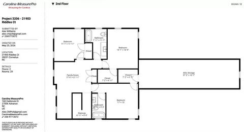 Floorplan - 21903 Riddles Ct, Cornelius, NC 28031 photo 2 of 2