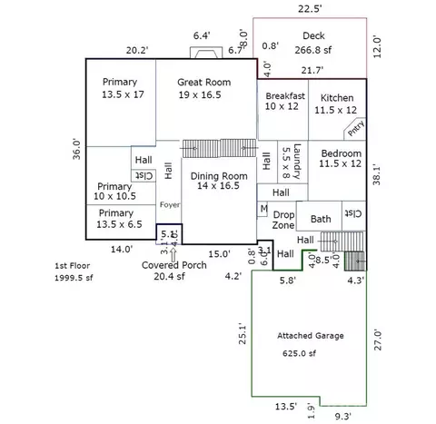 Floorplan - 7809 Oak Haven Ln, Stanley, NC 28164 photo 2 of 3