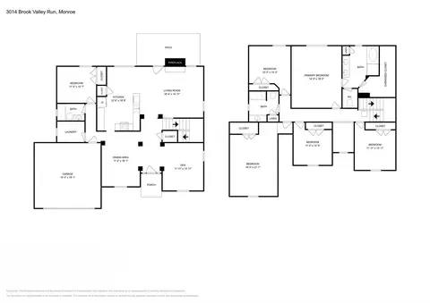Floorplan - 3014 Brook Valley Run, Monroe, NC 28110 photo 1 of 1