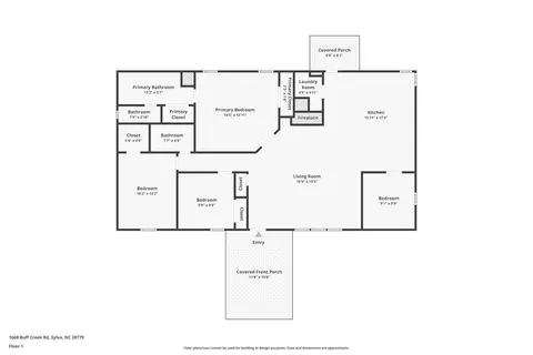 Floorplan - 1668 Buff Creek Rd, Sylva, NC 28779 photo 1 of 1