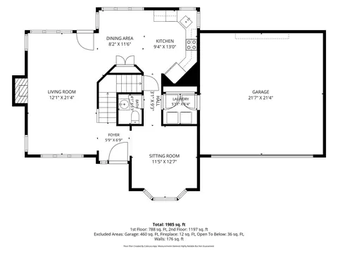 Floorplan - 470 Fox Ridge Ct, Stanley, NC 28164 photo 2 of 3