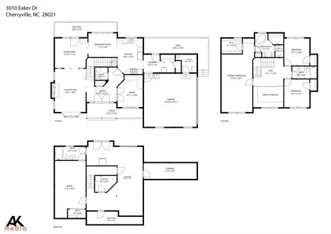Floorplan - 3010 Eaker Dr, Cherryville, NC 28021 photo 1 of 1