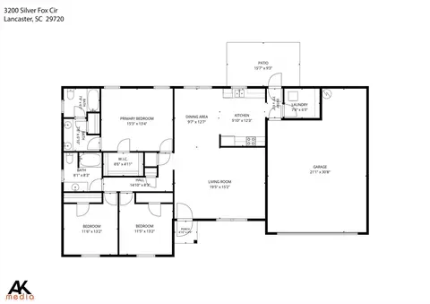 Floorplan - 3200 Silver Fox 48 Cir #48, Lancaster, SC 29720 photo 1 of 1