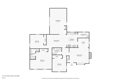 Floorplan - 711 Concord Rd, Davidson, NC 28036 photo 1 of 1