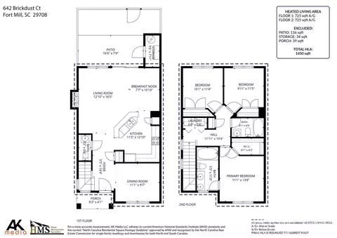 Floorplan - 642 Brickdust Ct, Fort Mill, SC 29708 photo 1 of 1