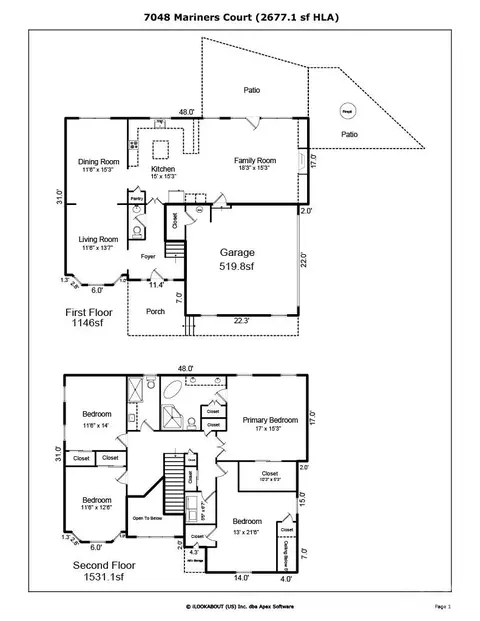 Floorplan - 7048 Mariners Ct, Tega Cay, SC 29708 photo 1 of 1