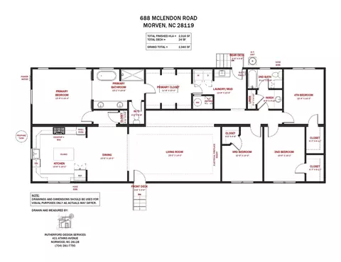Floorplan - 812 Mclendon Rd, Morven, NC 28119 photo 1 of 1