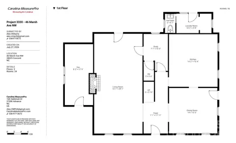 Floorplan - 46 NW Marsh Nw Ave NW, Concord, NC 28025 photo 1 of 3