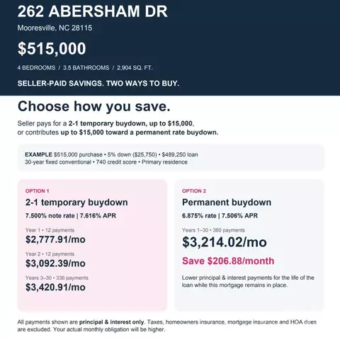 262 Abersham Dr, Mooresville, NC 28115