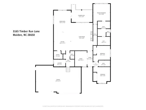 Floorplan - 3165 Timber Run Ln, Maiden, NC 28650 photo 1 of 1