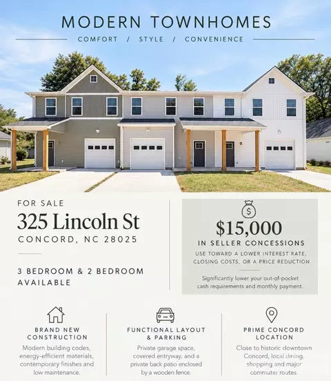 325 Lincoln Sw 2unit B St SW #2/ B, Concord, NC 28025