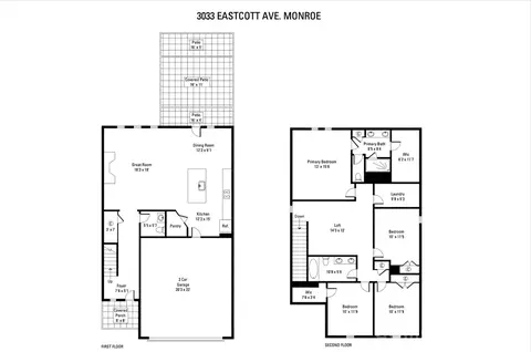 Floorplan - 3033 Eastcott Ave, Monroe, NC 28110 photo 1 of 1