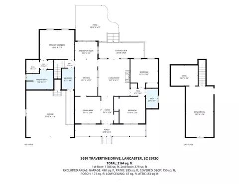 Floorplan - 3697 Travertine Dr, Lancaster, SC 29720 photo 1 of 1