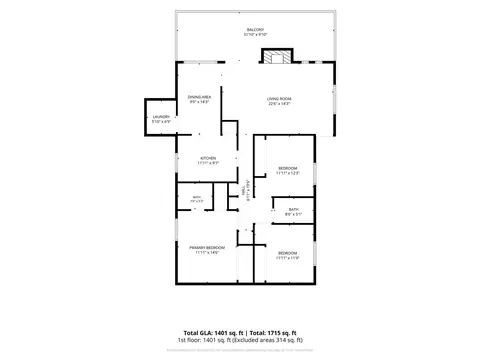 Floorplan - 319 Settlement Dr, Midland, NC 28107 photo 1 of 1