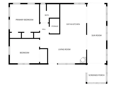 Floorplan - 600 Piney Gate Rd, Saluda, NC 28773 photo 1 of 1