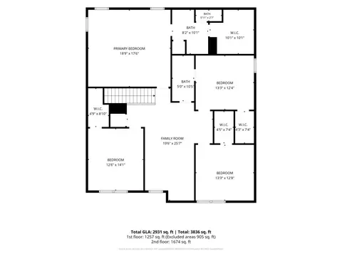 Floorplan - 10730 Tuff Ln, Davidson, NC 28036 photo 2 of 3