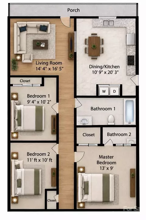 Floorplan - 9727 Psalms 3 St #3, Cornelius, NC 28031 photo 1 of 1
