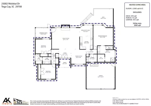 Floorplan - 25002 Molokai Dr, Tega Cay, SC 29708 photo 1 of 1