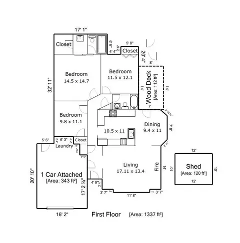 Floorplan - 3000 Faircroft Way, Monroe, NC 28110 photo 1 of 1