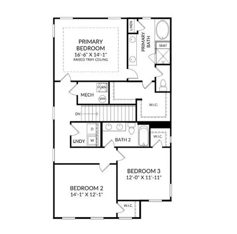 Floorplan - 1919 Pine Nut Trl, Indian Trail, NC 28079 photo 2 of 2