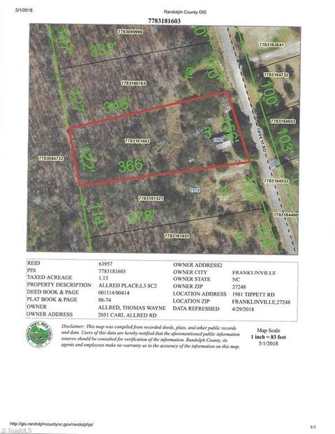 1981 Tippett Rd, Franklinville, NC 27248