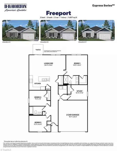 Floorplan - 6374 Cedar Hill Ct #62, Trinity, NC 27370 photo 1 of 1