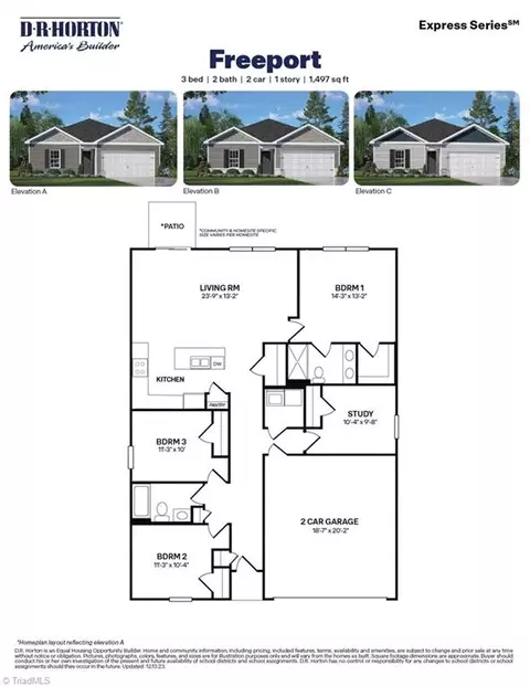 Floorplan - 6346 Cedar Hill Ct #58, Trinity, NC 27370 photo 1 of 1