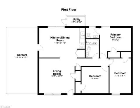 Floorplan - 1113 Foxtrot Ct, King, NC 27021 photo 1 of 1
