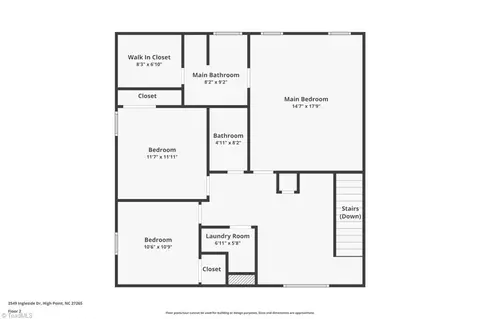 Floorplan - 2549 Ingleside Dr, High Point, NC 27265 photo 2 of 2